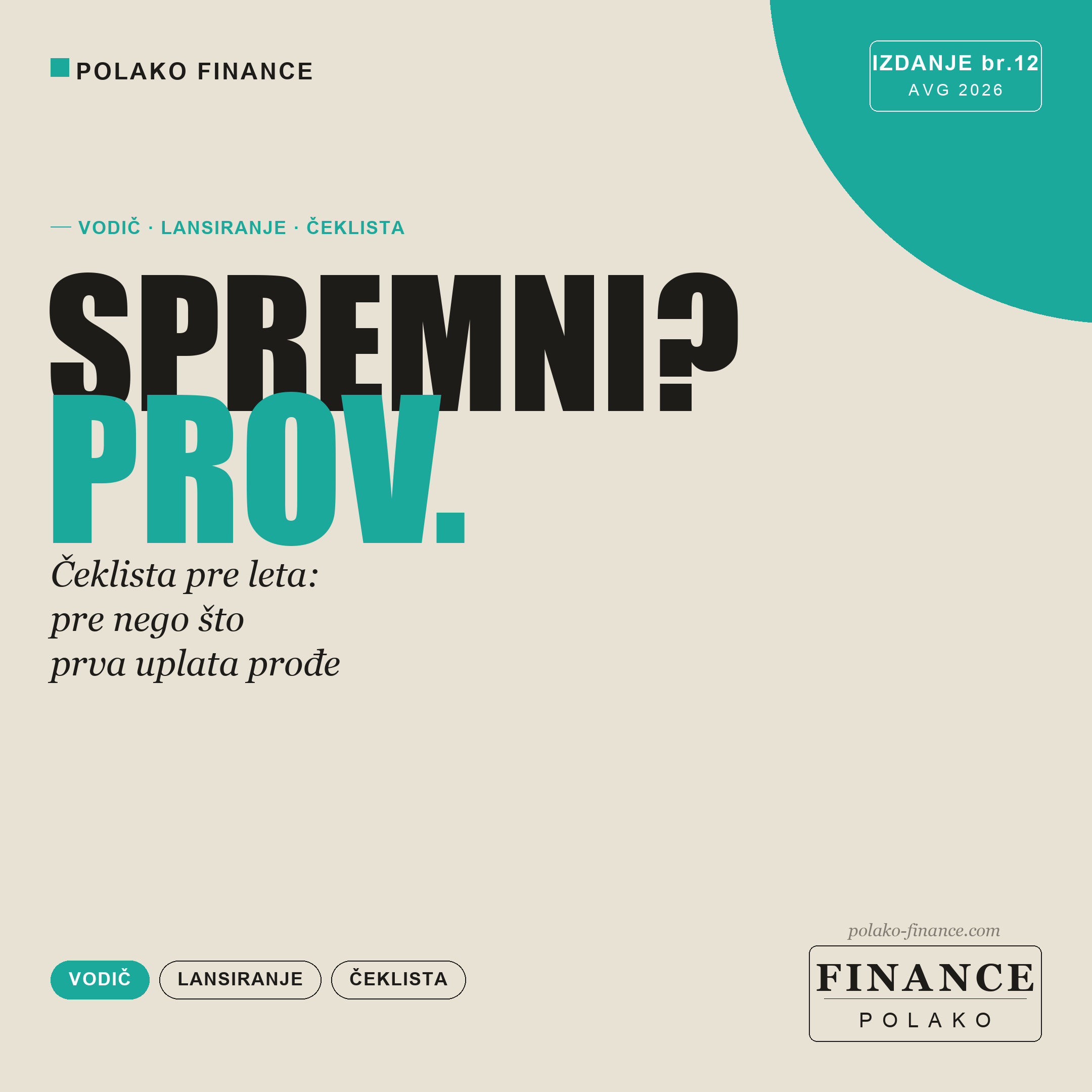 Da li je vaša prodavnica spremna za prvu pravu uplatu? Čeklista pre leta